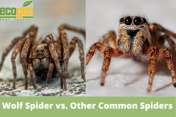 Wolf Spider vs. Other Common Spiders